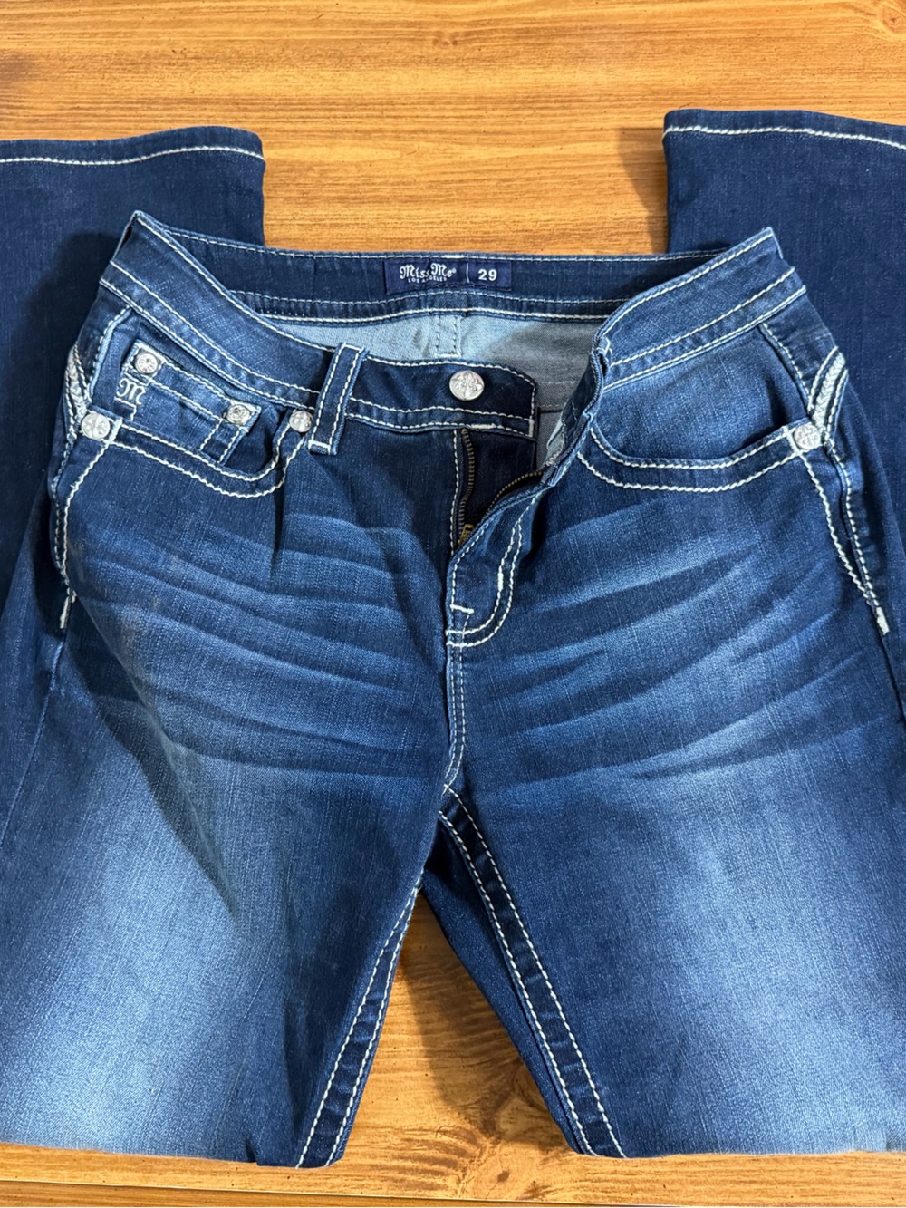 Miss Me Boot Cut Mid Rise Jeans